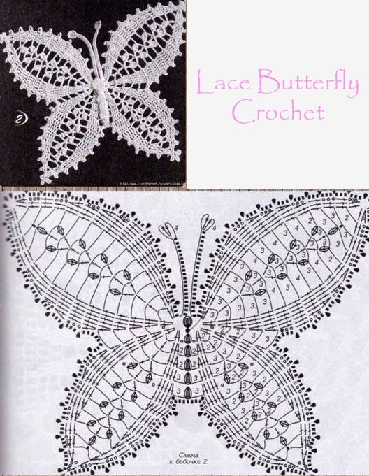 The best butterfly crochet pattern for   your design 50+ Free Crochet Butterfly Patterns ⋆ Crochet Kingdom