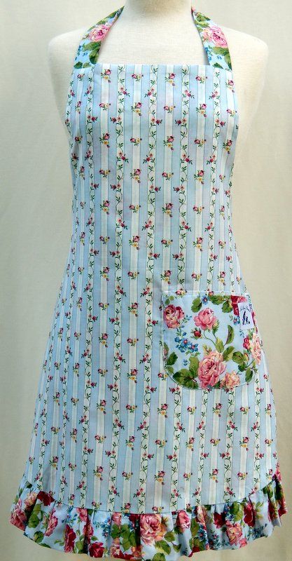 The Reverse-Side of the English Roses Apron