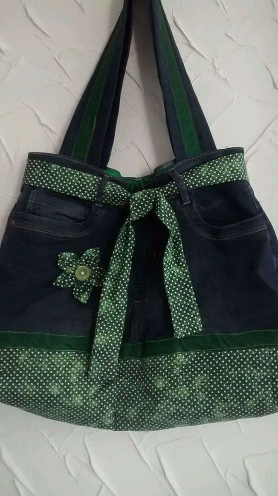 Bolsa de Calça Jeans Velha: Como Fazer - Artesanato Passo a Passo!