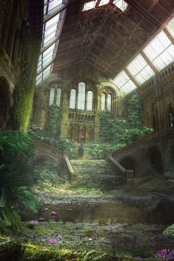 Abandoned building reclaimed by nature - So beautiful it looks unreal by mitzi