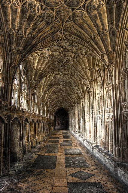 Gloucester Cathedral, England, used extensively in the Harry Potter films | by shexbeer, via Flickr!!