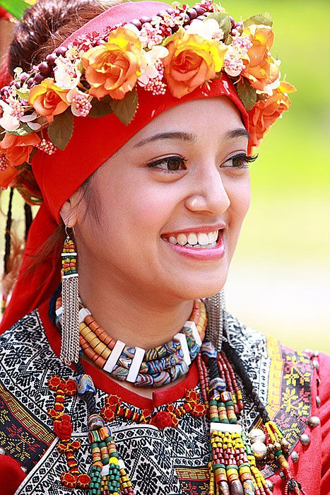 ＃Smiling Rukai girl. Aborigine, ＃Taiwan