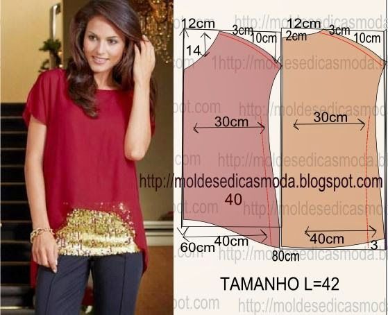 Moldes Moda por Medida: BLUSA FÃCIL DE FAZER-44