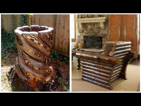 80     :  ,  ,  . - YouTube in 2021 | Rustic furniture, Wooden log, Log furniture