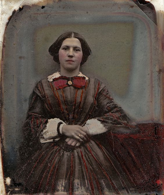 Red as the Rose, Handtinted English Ambrotype, Circa 1855 | Flickr - Photo Sharing!