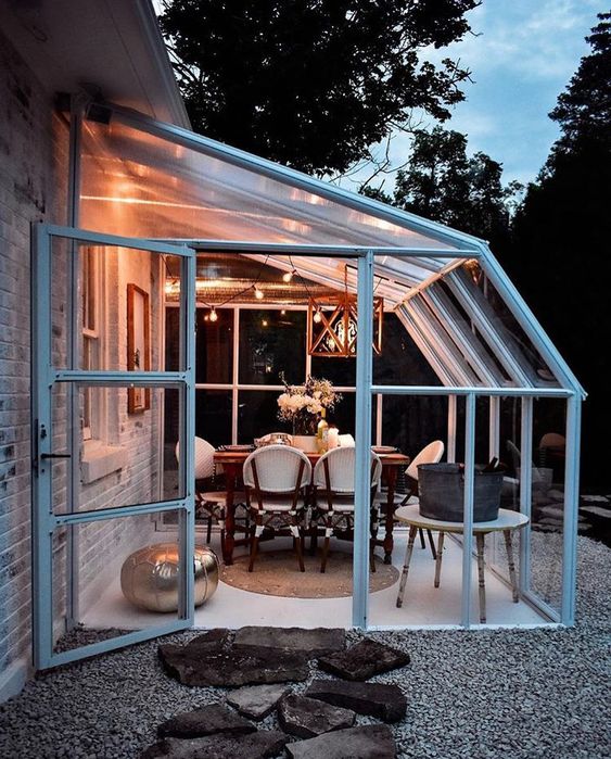 And sometimes these backyard greenhouses have nothing green about them. #greenhouse #gardening #bhg