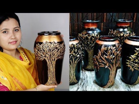 Image result for Big Size Awesome Flower vase making // Cement flower vase at home"