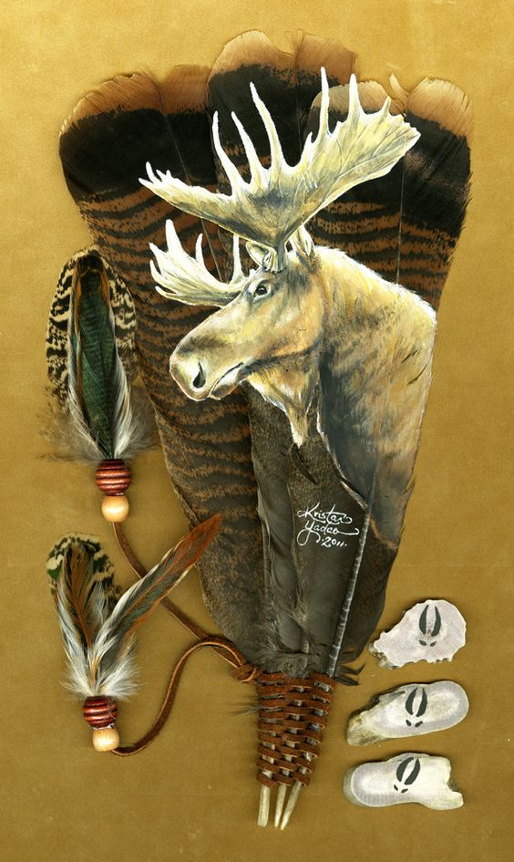 Bull Moose Feather by dittin03.deviantart.com
