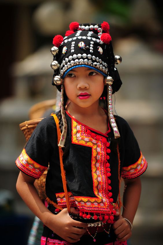 Akha girl in Chiang Mai.