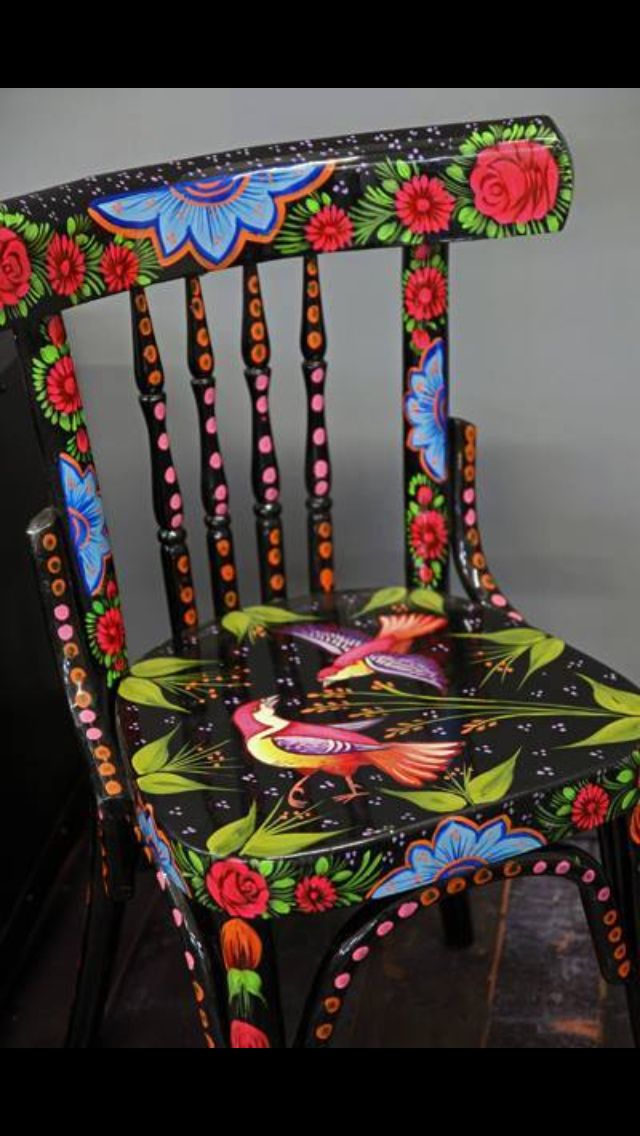 Love this | Painted furniture, Hand painted chairs, Whimsical furniture