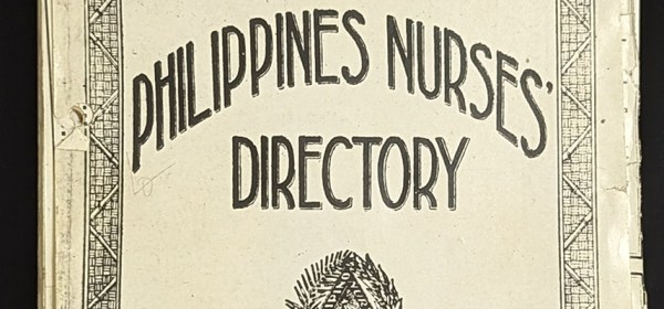 Cover of a pamphlet with the Filipino Nurses' Association logo and a National Library of Medicine stamp dated 1957.