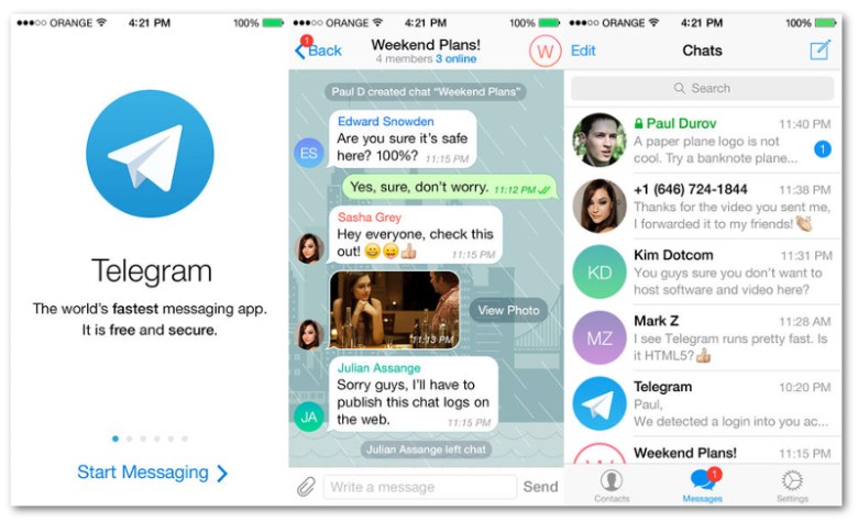 telegram iOS app