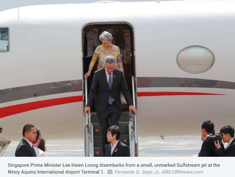 Did PM Lee and wife pay for jet chartering service out from their own pockets?