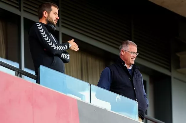 Bristol City CEO Richard Gould pictured with chairman Jon Lansdown