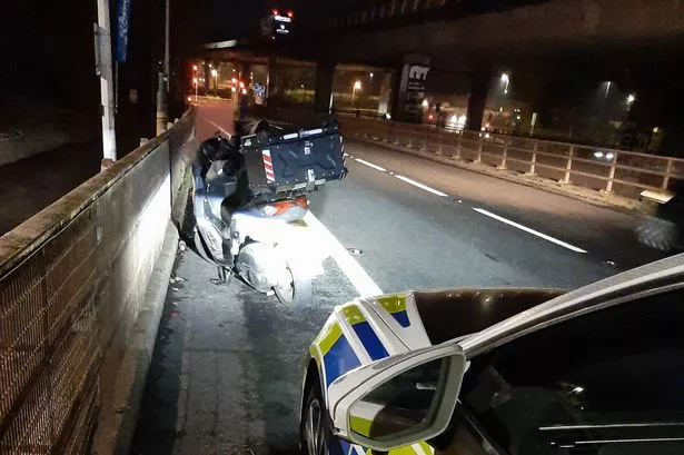 The learner moped rider has had his vehicle seized