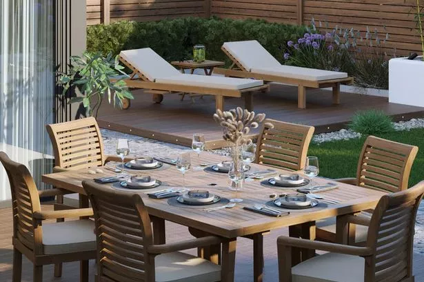 With teak garden furniture, a little maintenance goes a long way