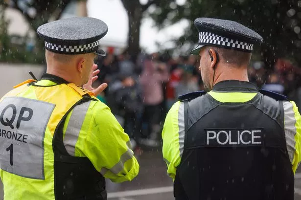 Stock image of police officers