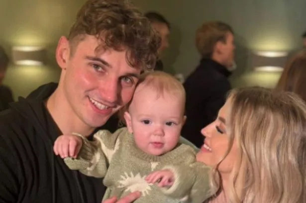 Coronation Street's Lucy Fallon with her boyfriend Ryan Ledson and their son