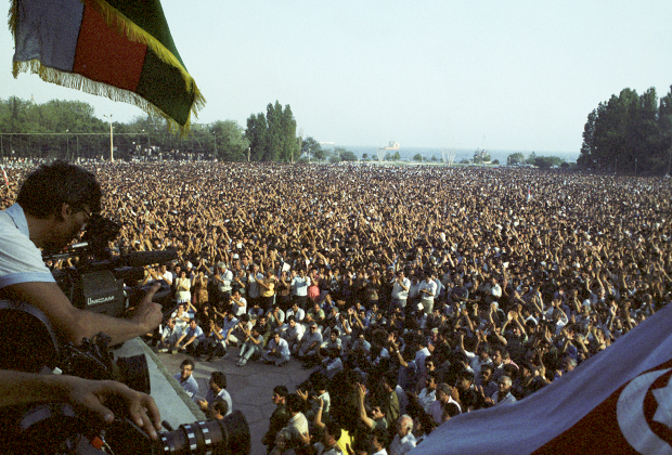 Митинг Народного фронта в Баку, лето 1989 года