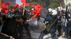 Студенческие протесты в Греции