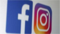 The Facebook and Instagram logos