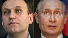 Навальный и Путин, фотоколлаж