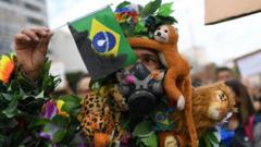 У Бразилії тривають протести, учасники яких просять про допомогу палаючим лісам