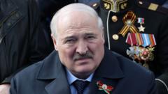 Александр Лукашенко в Москве 9 мая 2023 года