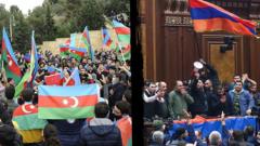 Праздник в Баку и протесты в Ереване