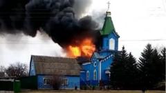Георгиевский храм в селе Заворичи в Киевской области загорелся после обстрела российскими военными