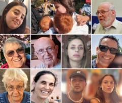 Лица некоторых людей, оказавшихся заложниками у ХАМАС