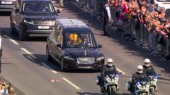 Hearse travels from London to Windsor