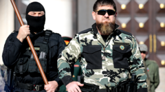 Смотр сил чеченских военных подразделений и спецтехники в Грозном