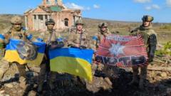 Украинские военные в Клещеевке