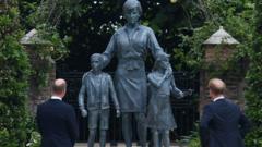В Кенсингтонском саду открыли памятник принцессе Диане