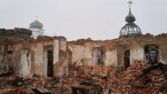 Развалины церкви в Авдеевке