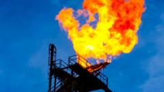 Добыча нефти в России, сжигание газа