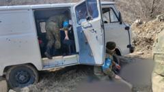 Место инцидента со стрельбой в Карабахе