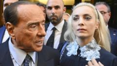 Берлускони и итальянский депутат Марта Фасцина