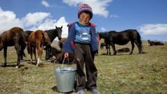 Ребенок в Кыргызстане