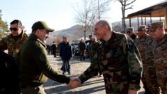 Ermənistan baş nazieri Nikol Paşinyanı Bako Sahaktyan qarşılayıb