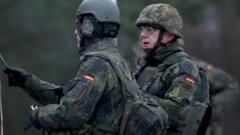 Bundeswehr soldiers training in eastern Germany, January 2023