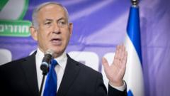 Benjamin Netanyahu speaks in Tel Aviv, Israel (8 March 2021)