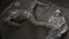 Тела, обнаруженные в Помпеях