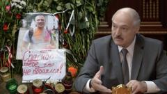 Акция памяти в Минске и Александр Лукашенко
