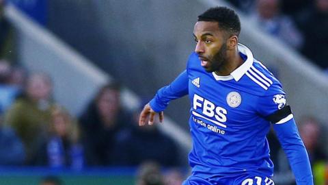 Ricardo Pereira in action for Leicester City on return from injury