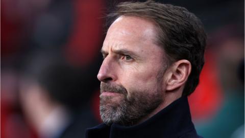 Gareth Southgate ponders as he watches England play Belgium