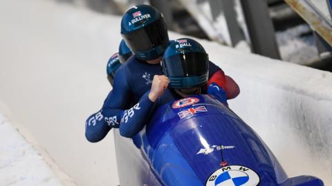 Brad Hall's four-man Team GB bobsleigh