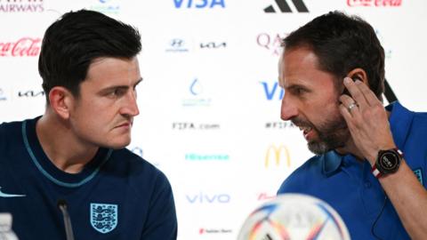 Harry Maguire and Garth Southgate