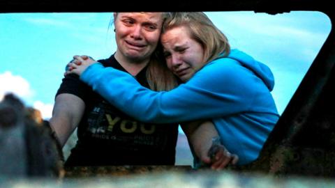 Members of the Lebaron family mourn, Sonora, Mexico